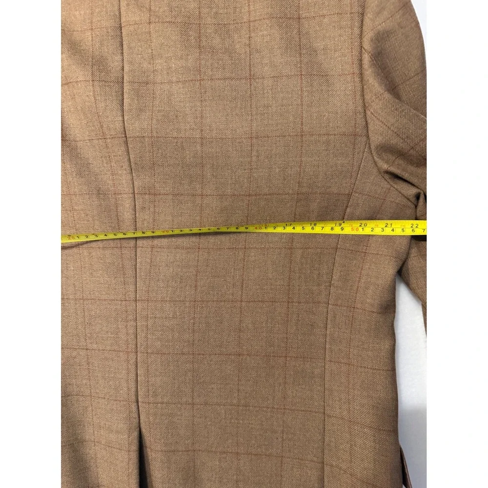Jos. A. Bank Signature Collection Brown Windowpane 100% Wool Blazer 42R Gordon